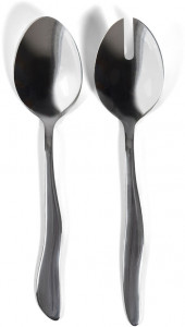 SALAD SERVER SET WAVERLY, SILVER